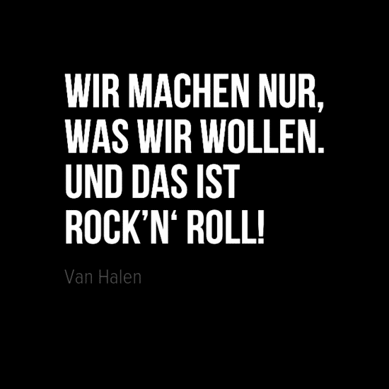 Zitat von Van Halen