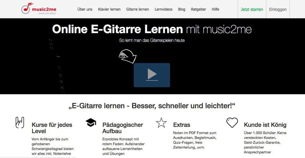 Online Gitarre lernen-Videos 