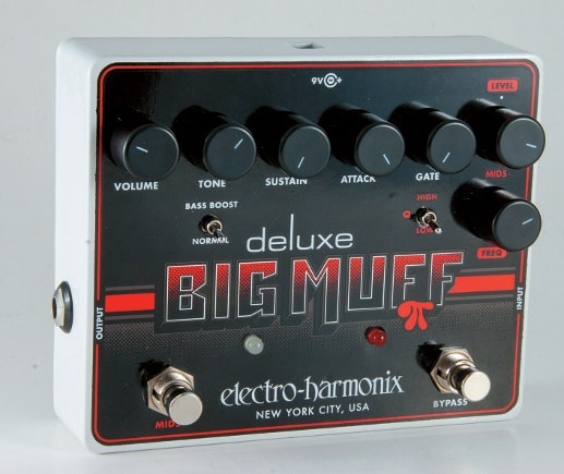 Der aktuell Deluxe Big Muff vereint viele Sounds der Muff- Geschichte in einem Gerät.