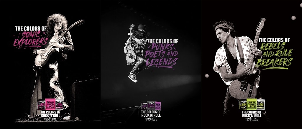 Ernie Ball Colors of Rock N Roll