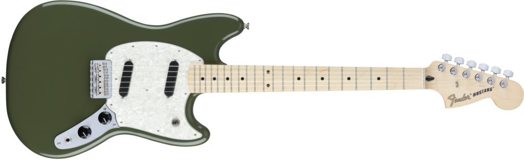 Mustang, Maple Fingerboard, Olive