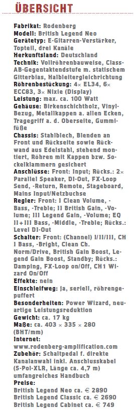 Rodenberg British Legend