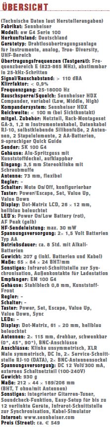 Sennheiser evolution wireless G4 Serie 100
