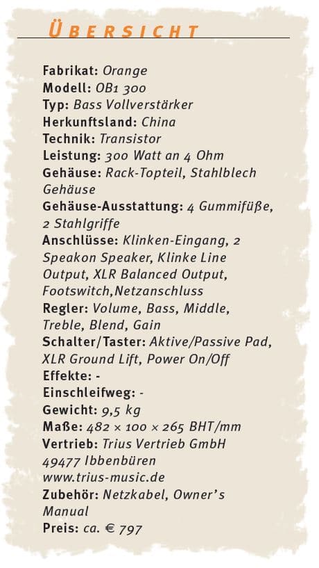 Übersicht orange