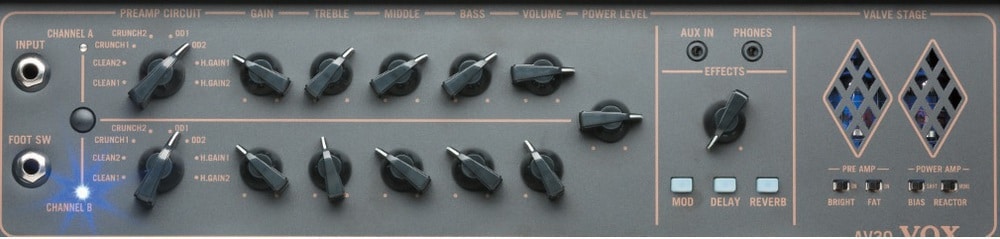 Vox Bedienfeld