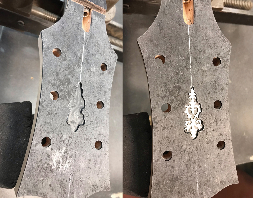 Die Fräsung für das Inlay