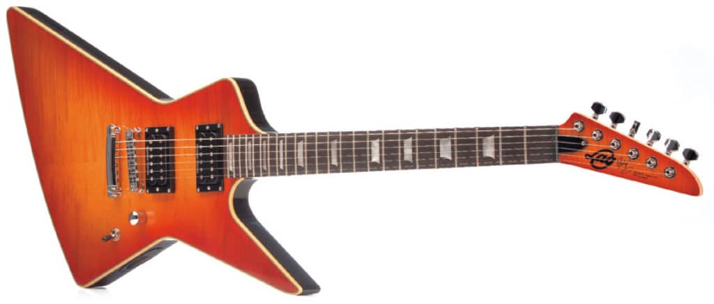E-Gitarre von LAG, liegend