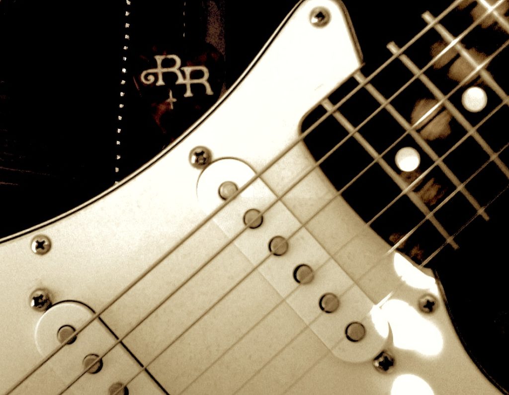 Detailansicht einer Blues-Gitarre