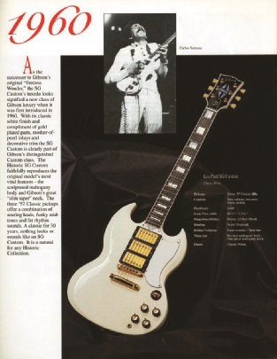 1994er Anzeige mit Carlos Santana