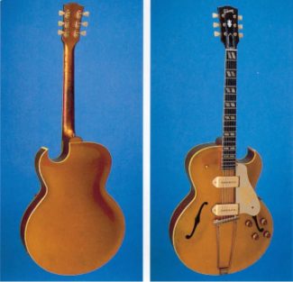 Eine Gibson Goldtop ES-295 von 1956