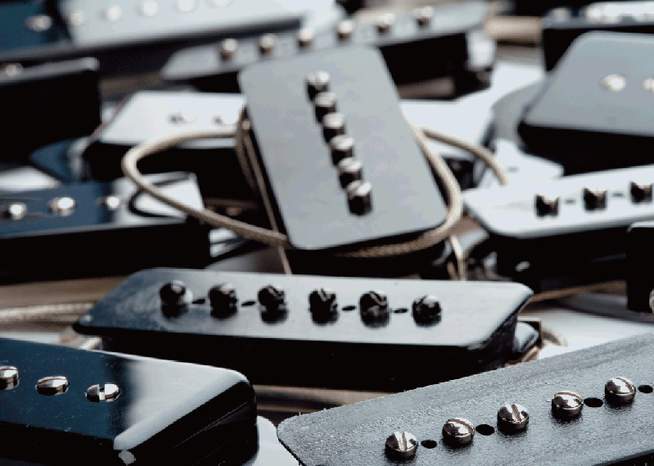 Schwarz für 6-saitige Gibson E-Gitarre Alnicov P90 Tonabnehmer in Form eines Hundeohrens 