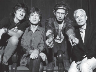 Rolling Stones in Schwarzweiß