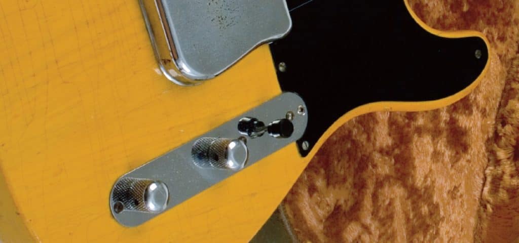 Kontrollplatte einer Fender Tele