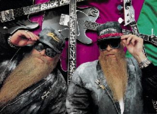 ZZ Top mit Sonnenbrillen