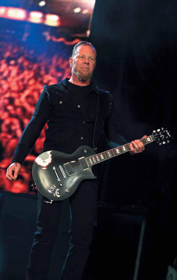 James Hetfield mit Gitarre