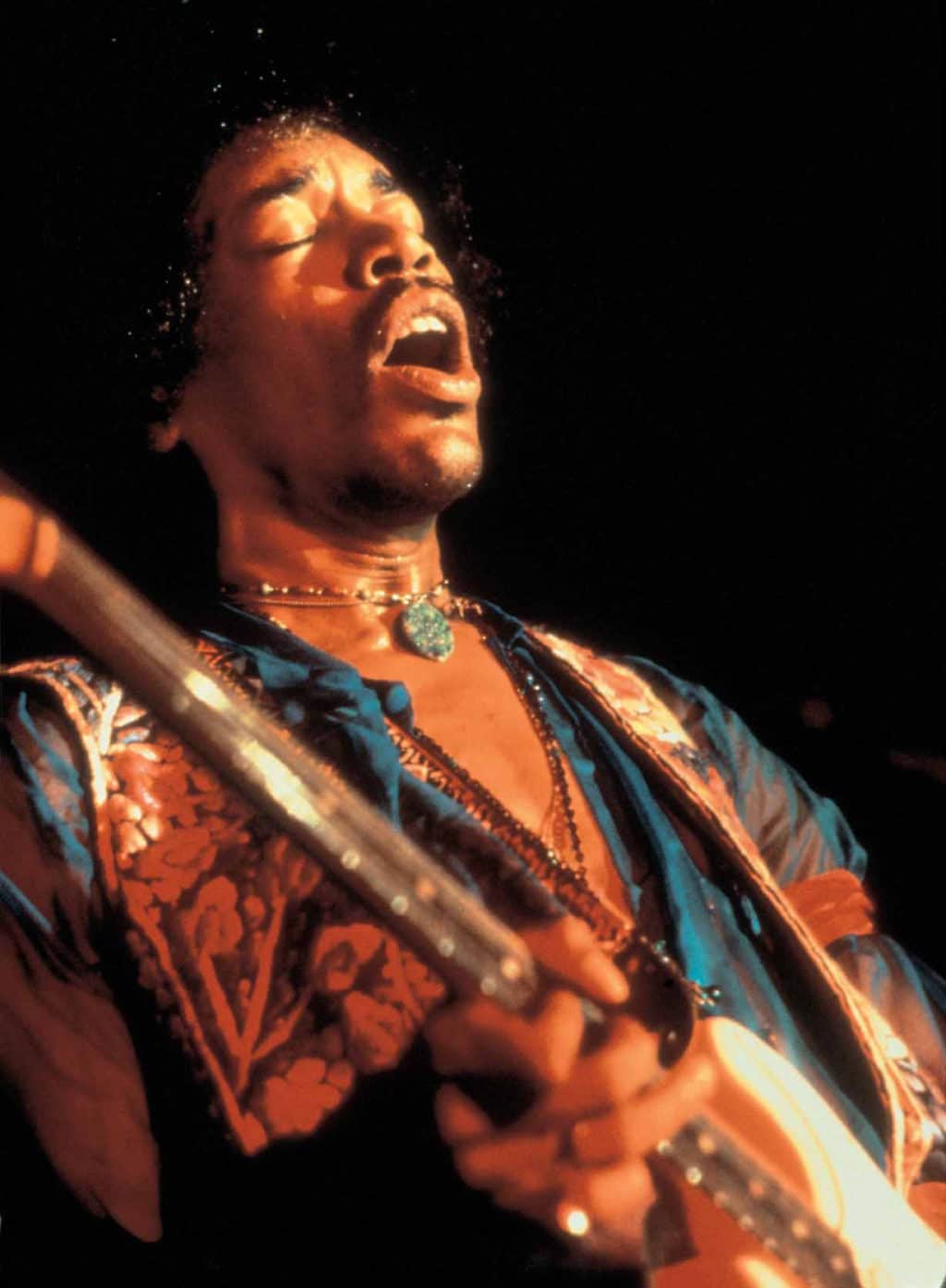 Jimi Hendrix singend