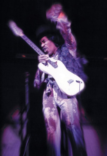 Jimi Hendrix auf der Bühne