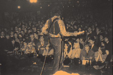 Jimi Hendrix auf der Bühne