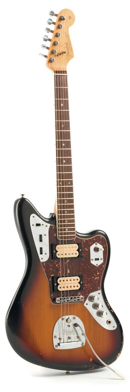 E-Gitarre von Fender, stehend