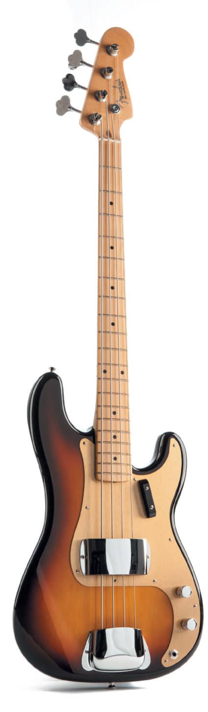 E-Bass von Fender, stehend