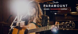 Fender Paramount Singer / Songwriter Contest Titel: Eine Singer / Songwriterin während der Performance