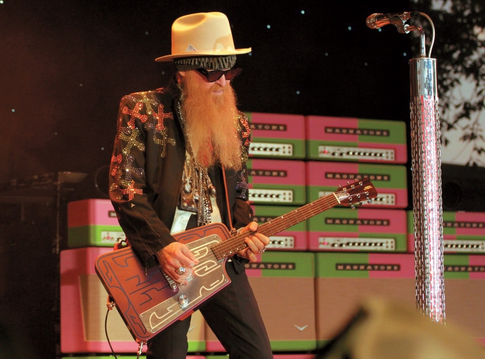 Billy Gibbons auf der Bühne