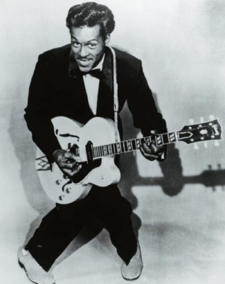 Chuck Berry im 50er-Jahre-Look auf dem Cover von Roll Over Beethoven