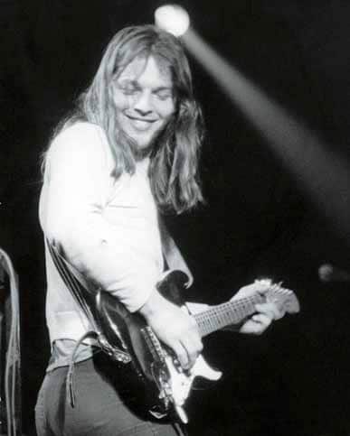 David Gilmour mit Gitarre