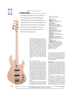 Fodera Nyc Empire E Bass Gitarre Bass