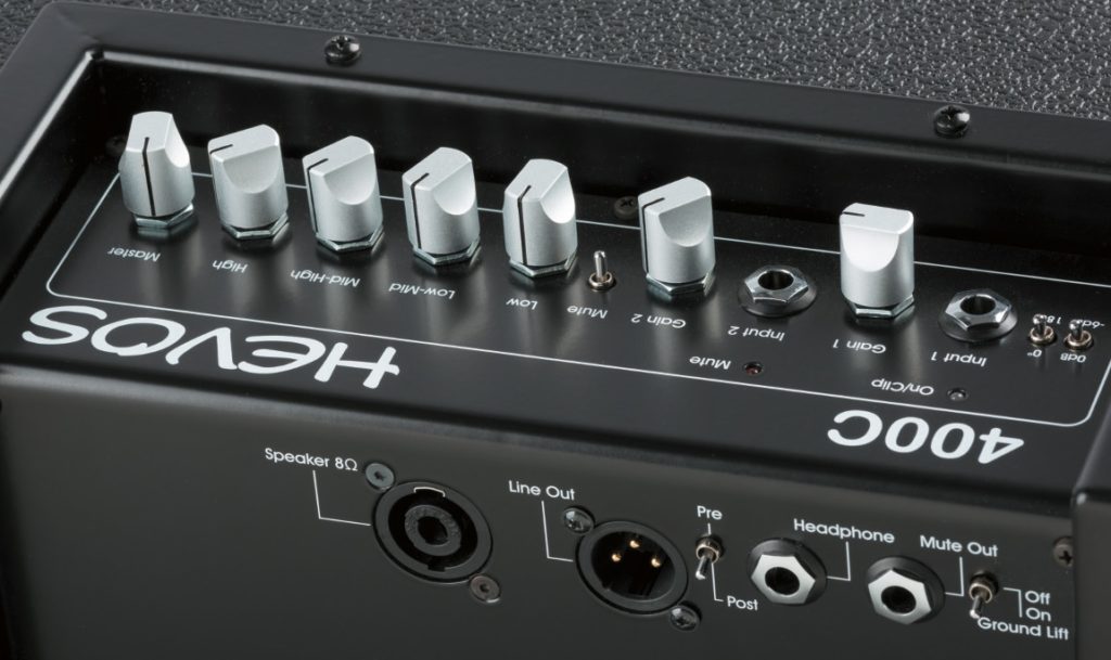 Das Bedienfeld vom Hevos Thor 15 Combo