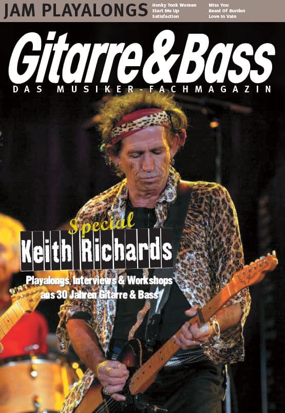 Guitar Keith Richards Pappaufsteller lebensgross 