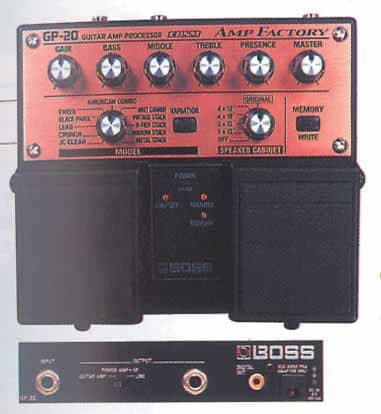 Repräsentiert die neue Boss-„Twin“- Generation: GP-20 Amp Factory