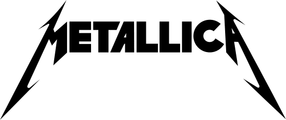 Metallica Logo in Schgwarz