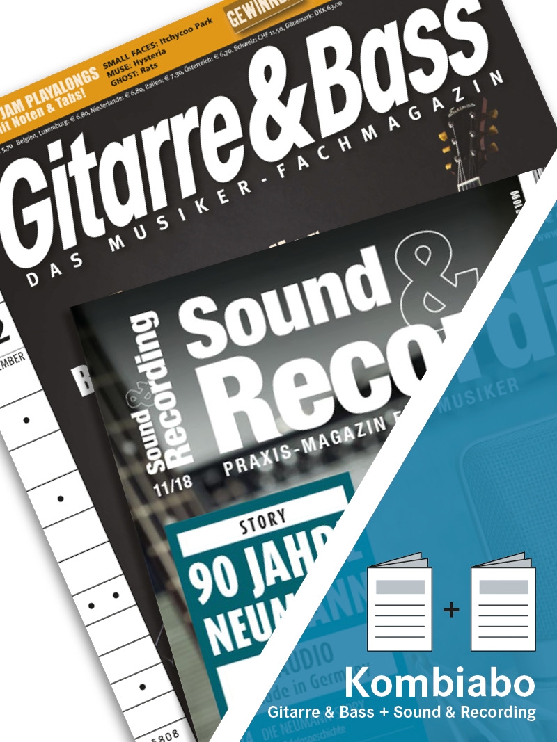 Produkt: Gitarre & Bass + Sound & Recording Jahresabonnement Print